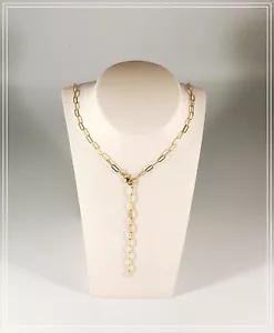 Goldkette - Trend-Halskette rechteckige Glieder Silber 925 vergoldet - 60 cm - Bild 1 von 7