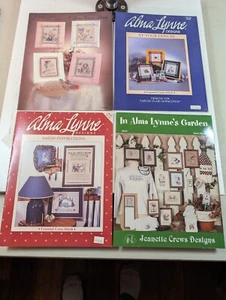 Lot of 4 Alma Lynne Designs Cross Stitch Pattern Booklets - Picture 1 of 13