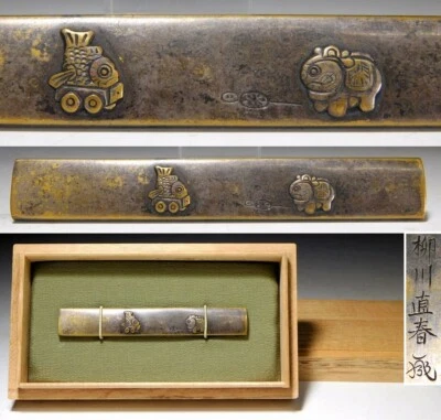 Подписанные игрушки дизайн Kinko Kozuka Edo оригинальный цуба антикварный - Изображение 1 из 4