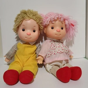 Vintage 80's Ice Cream Komfy Kid Boy and Girl doll Astra trading Corp 15" long - Picture 1 of 15