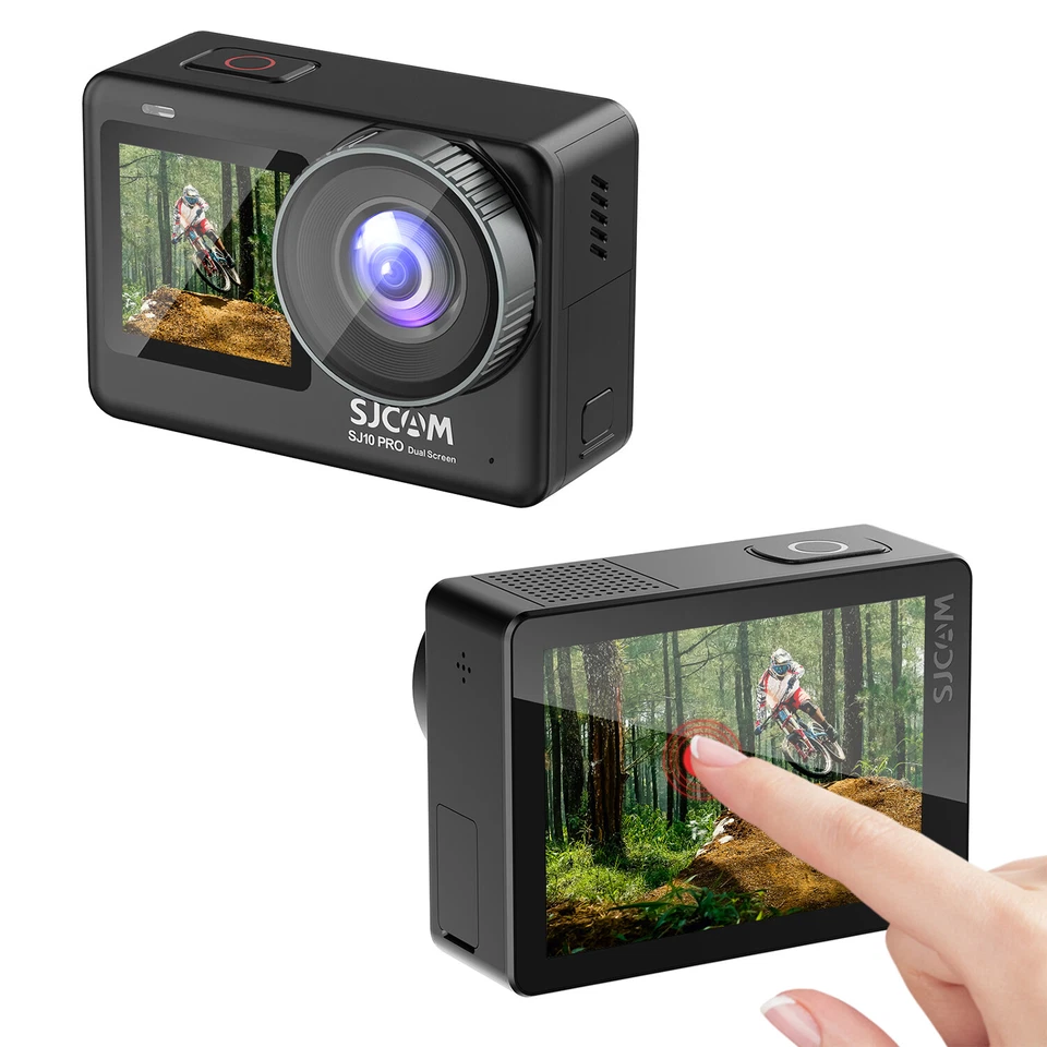SJCAM SJ10 Pro Dual Screen Action Camera 4K 60FPS Stabilisation Sport Camera - Image 1 of 4