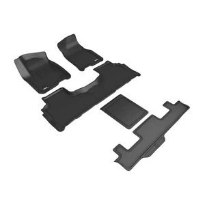 3D Maxpider Kagu 3 Row Floor Mat Set for 20-22 GMC Yukon Black L1GM03001509 - Picture 1 of 3