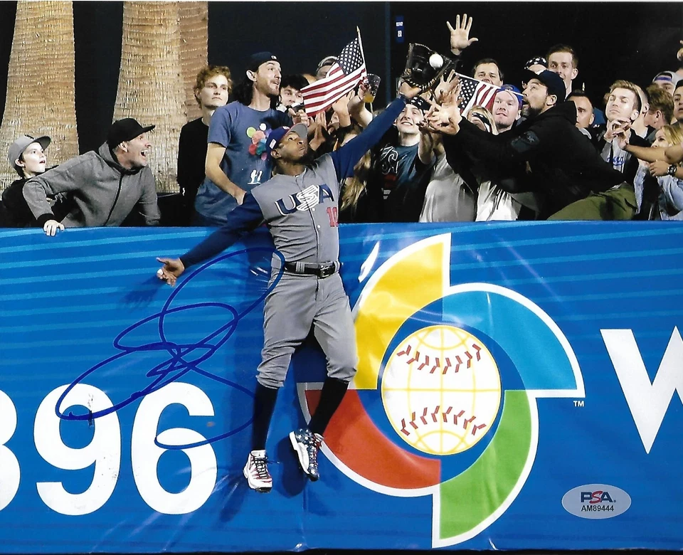 ADAM JONES signed TEAM USA WBC 8X10 photo (BALTIMORE ORIOLES) w/ COA PSA AM89444 - Image 1 of 1