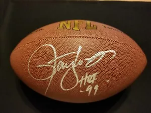 Certificado de autenticidad de fútbol firmado por Lawrence Taylor de los New York Giants HOF - Imagen 1 de 1