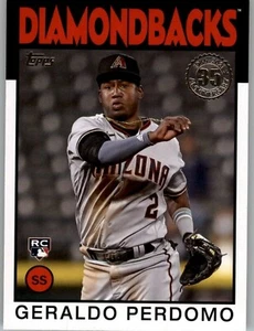 2021 Topps Update 1986 Topps Insert #86B-43 Geraldo Perdomo Diamondbacks RC - Picture 1 of 1