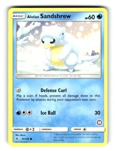 Pokemon S&M Guardians Rising Alolan Sandshrew 19/145 - Picture 1 of 4