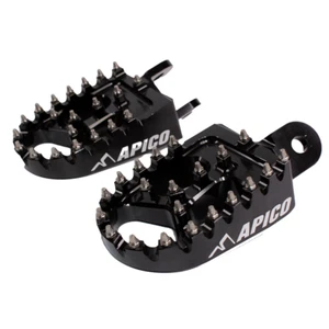 Apico Extreme Foot Pegs HONDA CR80/85 96-07, XR400-650 96-21 Black - Picture 1 of 1