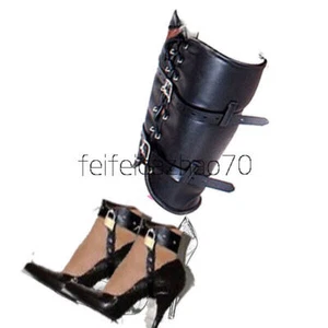 Bondage Ankle Restraint Locking High Heel Shoes Straps Anti-off BDSM Leg Binding - Picture 1 of 18