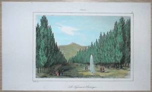 1840 print TAJAMARES DEL MAPOCHO, SANTIAGO DE CHILE, #15 - Picture 1 of 1