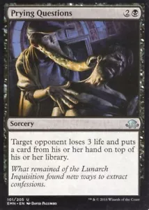PRYING QUESTIONS 101/205 ELDRITCH MOON MTG MAGIC LP - Picture 1 of 1