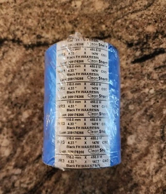 Lowry Solutions 4.33" x 1476' Premium Wax-Resin Thermal Transfer Ribbon FDR11038 - Image 1 of 3