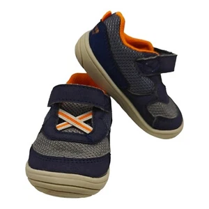 Stride Rite Surprise Navy Blue Rush Toddler Boy 4M Sneaker Shoes Hook & Loop - Picture 1 of 10