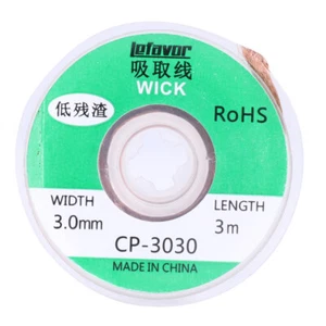 3 meter Desoldering Braid Tape Welding Solder Remover Wick Wire (3.0mm) - Picture 1 of 9