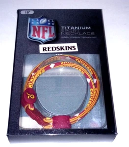 Washington Redskins Twisted Titanium Sport Necklace - 18" Neck Size - New in Box - Picture 1 of 2