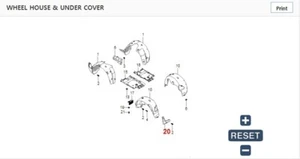 SSANGYONG TIVOLI/XLV REAR MUD FLAPS 7978035300 7977035000 - Picture 1 of 3
