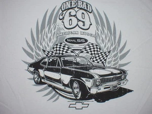NOVA T-SHIRT~ONE BAD 69~AMER.MUSCLE-1969 NOVA -Lg and XXL - Picture 1 of 2