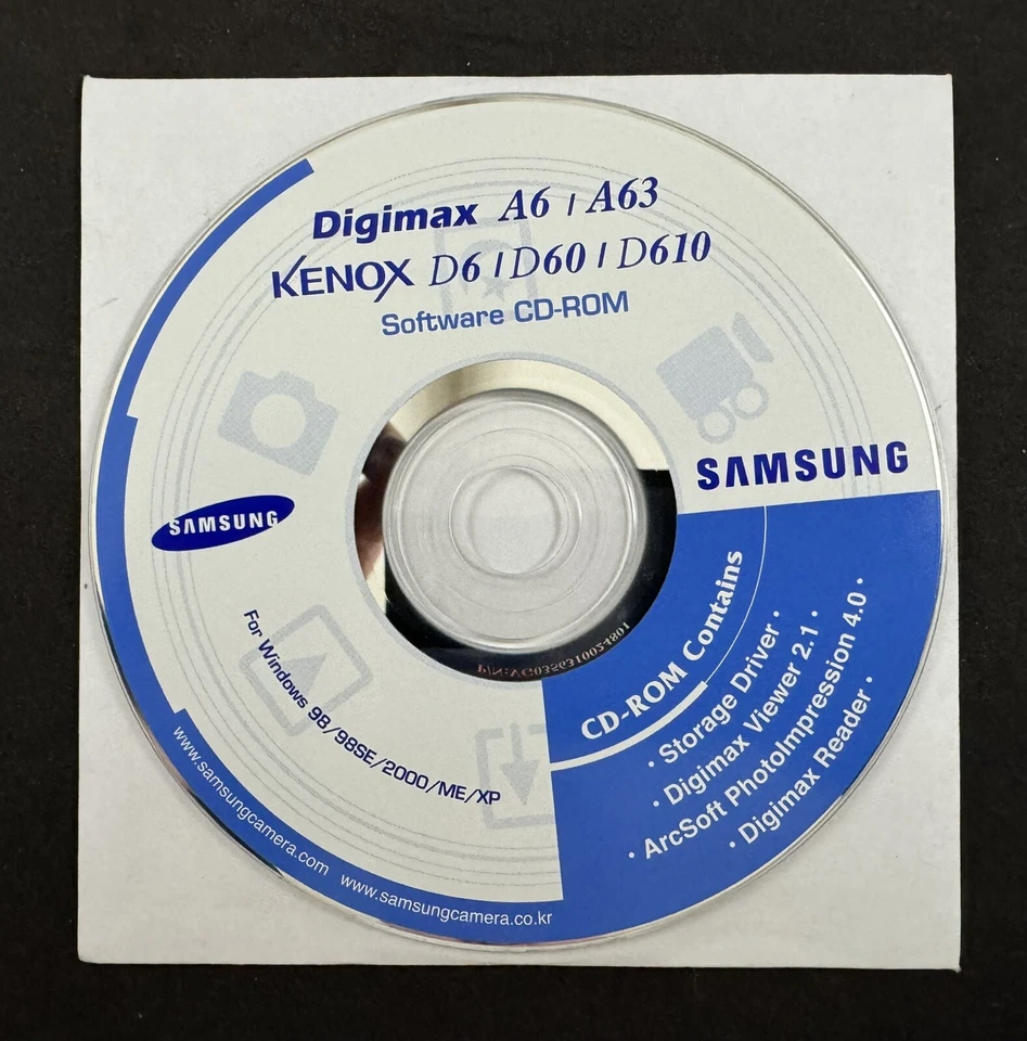 Samsung Digimax A6 | A63 Software CD-ROM - Image 1 of 1