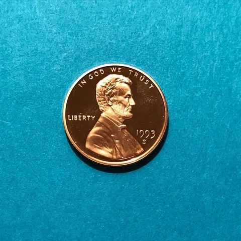 1993 S Proof Lincoln Cent   FREE SHIP Cover