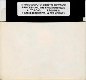 TI-99/4A A 5.25 DISK OF EXTREMELY RARE R5 PRINCESS and FROG BY ROMOX -(SPEECH) - Picture 1 of 1