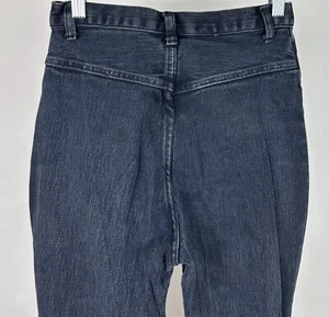 Jeans Western Vintage Años 90 26x27 REAL Negro Elástico Denim Bareback Rodeo Mamá - Imagen 1 de 10