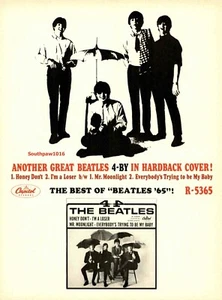 1965 The Beatles "4 By The Beatles" EP Album Release Industry Promo Reprint Ad - Picture 1 of 1