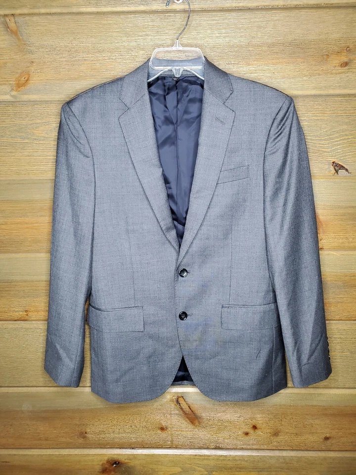 J.Crew Crosby Suit Jacket Blazer Center Vent Italian Worsted Wool Size 40R b2041