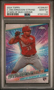2024 Topps Christian Encarnacion-Strand RC Stars of MLB Chrome PSA 10 Gem Mint - Picture 1 of 2