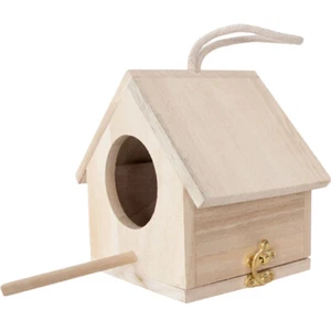 Alimentador Nido de Pájaro Jardín Caja de Anidación para Pájaros Pequeños Niño Periquito Casa - Imagen 1 de 12