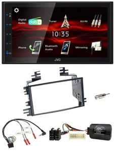 JVC USB Bluetooth Lenkrad DAB 2DIN Autoradio für Kia Sportage II 2005-2008 schwa - Bild 1 von 10