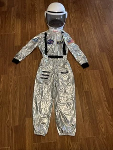 ASTRONAUT JUMPSUIT COSTUME NASA SHUTTLE SHIP MOON SPACE SUIT KIDS MEDIUM - Picture 1 of 7