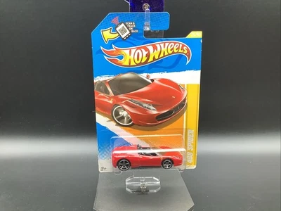Ferrari 458 Spider Red Hot Wheels 2012 nuevos modelos serie #25 con OH5SPs RW Foto 1 de 4