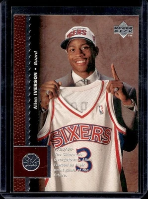 Allen Iverson Rookie RC #91 76ers 1996-97 Upper Deck Foto 1 de 2