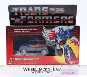 Patines 100% completos con caja e inserto 1985 G1 Transformers PEGATINAS SIN USAR - Imagen 1 de 14