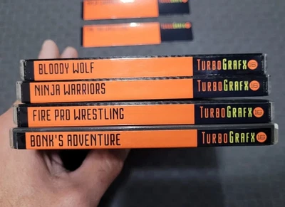 Etiquetas adhesivas de columna para fundas de juego TurboGrafx 16 y motor PC. Foto 1 de 4