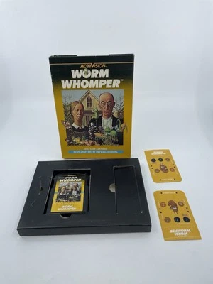 Worm Whomper - Intellivision, 1983 - w/ Game  & Overlays Tested - Image 1 of 4