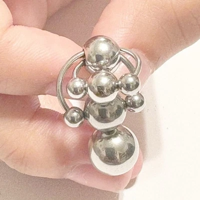 DOBLE HERRADURA Acero Quirúrgico 14g VCH POMO BARRA con BOLAS DE 6, 8 y 10mm Foto 1 de 4