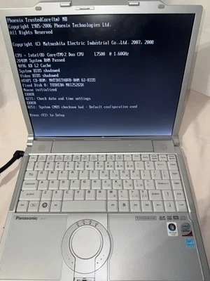 Portátil Panasonic Toughbook CF-Y7 Intel Core 2 Duo L7500 1,60 GHz 2 GB de RAM Foto 1 de 4