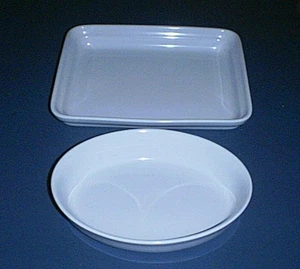 Portugal Hergestellt 9 1/2" Ovale Auflaufform & 11" Offener Bräter Mikrowelle & Backofenfest - Bild 1 von 6