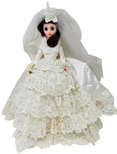 16" VINTAGE "BOUTIQUE PUPPEN" BR MIT SCHLEIER UND STÄNDER - W. PALM BEACH, FL - Bild 1 von 11