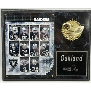Oakland Raiders NFL Wall Plaque Featuring 2006 Roster Players – Football Decor - Picture 1 of 7