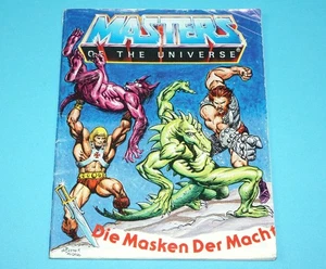 MOTU HE-MAN MASTERS OF THE UNIVERSE MINI COMIC MASKS OF POWER DE IT TAIWAN 1983 - Foto 1 di 3