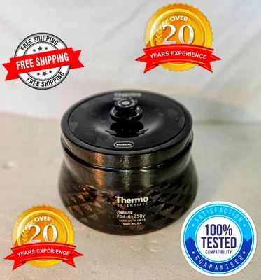 SORVALL LYNX 6000 4000 TERMO F14x6x250y FIBER-LITE BIOSEAL ROTOR ÁNGULO FIJO Foto 1 de 4