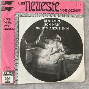 Das neueste von gestern: Benjamin / Herr Ober (EP Electrola E 21 768 / NM) - Bild 1 von 3