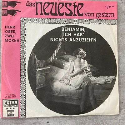 Das neueste von gestern: Benjamin / Herr Ober (EP Electrola E 21 768 / NM) - Bild 1 von 3