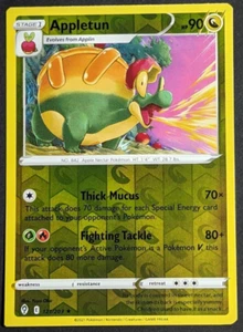 Appletun Reverse Holo Miscut Error NM 121/203 Evolving Skies Pokemon Karte - Bild 1 von 2