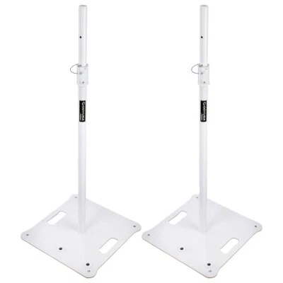 Alto-falante/suportes de iluminação Odyssey LSBP72WHT 72" branco alto (par) agora - Imagem 1 de 4