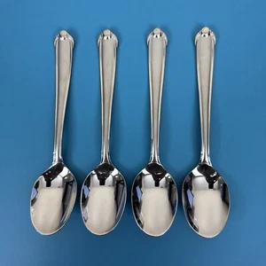 Mikasa CLASSICO Satin Flatware 18-8 Gerald Patrick (4) Place/Soup Spoons - Picture 1 of 12