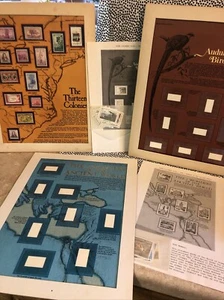 POSTAL COMMEMORATIVE SOC 70s Displays/Stamps Audubon Birds 7 Wonders 13 Colonies - Picture 1 of 6