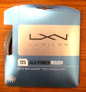 Luxilon ALU Power Rough 125 Tennis String - 17 Gauge - Silver - Picture 1 of 2