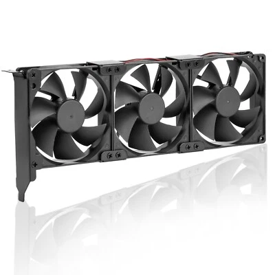 Universal VGA Cooler Dual 90mm High Speed CFM Chassis PCI Graphic Cooling Fans - Image 1 of 4